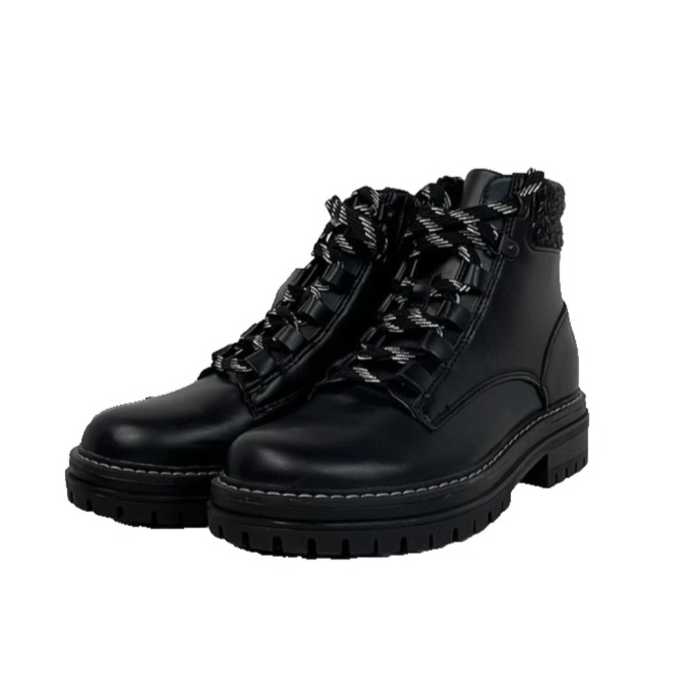 Time and Tru Black Hiking Boot Women's Size 6 Grunge NWT